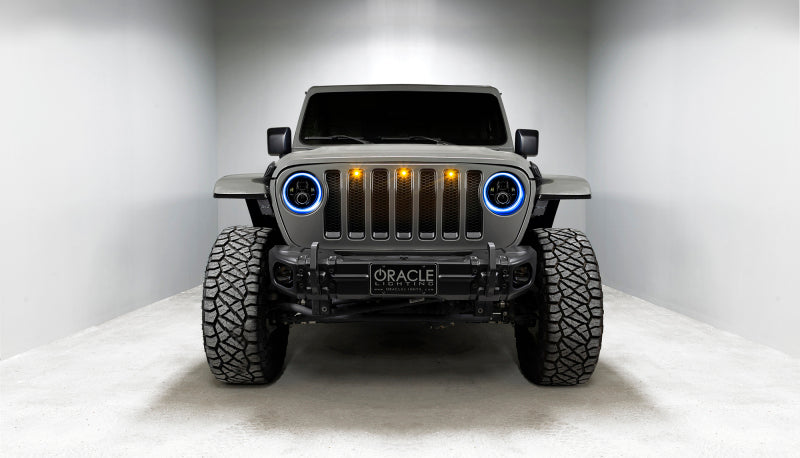 Oracle Jeep Wrangler JL/Gladiator JT 7in. High Powered LED Headlights (Pair) - Dynamic NO RETURNS