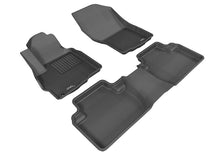 Load image into Gallery viewer, 3D MAXpider 2011-2019 Mitsubishi Outlander Kagu 1st &amp; 2nd Row Floormats - Black