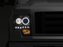 Load image into Gallery viewer, Raxiom 09-14 Ford F-150 G2 Super White LED Halo Projector Headlights- Black Housing- Clear Lens