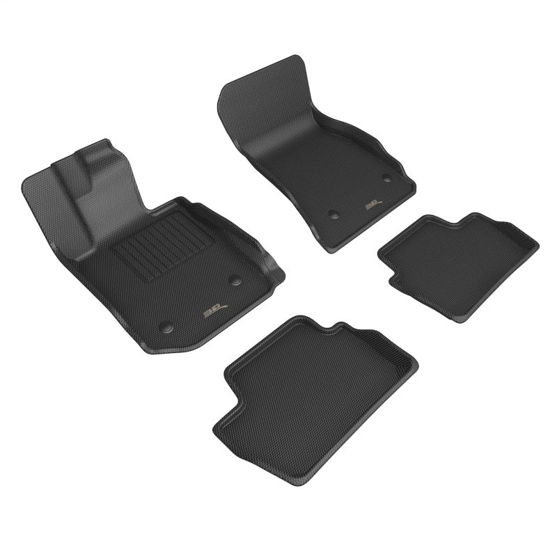 3D MAXpider 22-23 BMW 2 Series Coupe A/T Only KAGU 1st & 2nd Row Floor Mats - Black