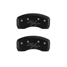 Load image into Gallery viewer, MGP 4 Caliper Covers Engraved Front &amp; Rear Vintage Style/RT Red finish silver ch