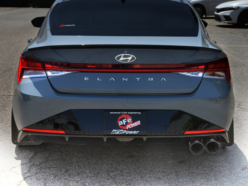 aFe Takeda 21-25 Hyundai Elantra 1.6L (t) 3in. SS Axle-Back Exhaust System w/Black Tips