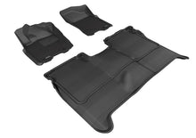 Load image into Gallery viewer, 3D MAXpider 2009-2015 Nissan Titan Crew Cab Kagu 1st &amp; 2nd Row Floormats - Black