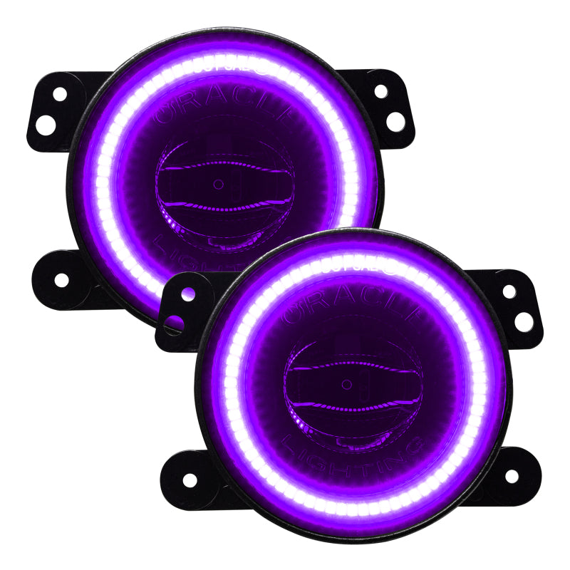 Oracle Jeep Wrangler JK/JL/JT High Performance W LED Fog Lights - ColorSHIFT - Dynamic NO RETURNS