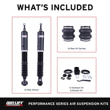 Load image into Gallery viewer, Air Lift Performance 19-25 Lexus ES300H/ES350 Rear Air Suspension Kit