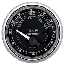 Load image into Gallery viewer, AutoMeter Chrono 2-1/16in 250 Degree Temperature Electric Gauge - Chrome