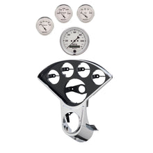Load image into Gallery viewer, Autometer Old Tyme White Direct Fit Dash Kit 55-59 Chevy Truck (1 x 3-3/8in. / 4 x 2-1/16in.)