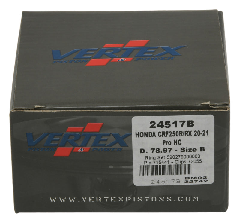 Vertex Piston 20-21 Honda CRF 250 R 250cc Forged High Compression Piston Kit