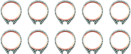 Twin Power 66-84 Shovelhead Big Twin Exhaust Gaskets Replaces 65834-68 Pr