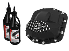 Load image into Gallery viewer, aFe 18-21 Jeep Wrangler JL Dana M210 Pro Series Front Diff Cover w/ Oil - Black