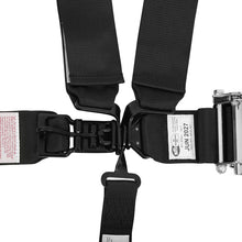 Load image into Gallery viewer, RaceQuip L &amp; L 5pt Ratchet HNR Harness Black