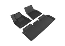 Load image into Gallery viewer, 3D MAXpider 2012-2014 Tesla Model S Kagu 1st &amp; 2nd Row Floormats - Black