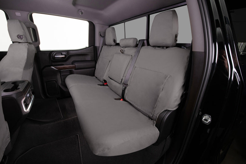 Covercraft 15-26 Ford Transit Polycotton SeatSaver Custom Second Row Seat Covers-Misty Grey