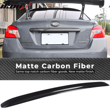 Load image into Gallery viewer, 2015-2021 Subaru WRX STI Rear Trunk Lid Garnish Cover Carbon Fiber