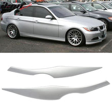 Load image into Gallery viewer, 2006-2011 BMW E90 3-Series Sedan Painted #354 Silver Headlight Eyelid