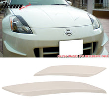 Load image into Gallery viewer, 2003-2008 Nissan 350Z 2Dr Headlight Eyelids Eyebrows Cover ABS