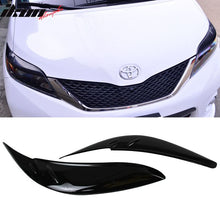 Load image into Gallery viewer, 2011-2017 Toyota Sienna Headlight Eyelids Eyebrows Cover ABS