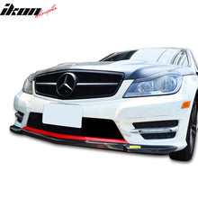 Load image into Gallery viewer, 2012-2014 Mercedes Benz W204 Sedan Front Bumper Lip Carbon Fiber