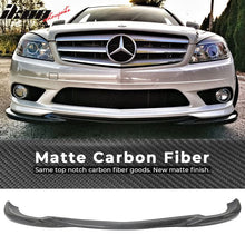Load image into Gallery viewer, 2008-2011 Benz C Class W204 AMG Style Front Bumper Lip Carbon Fiber