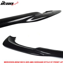 Load image into Gallery viewer, 2010-2013 Benz E Class W212 4DR AMG Front Bumper Lip Carbon Fiber