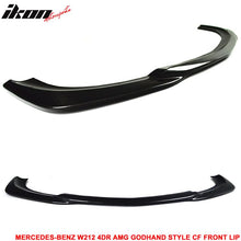 Load image into Gallery viewer, 2010-2013 Benz E Class W212 4DR AMG Front Bumper Lip Carbon Fiber