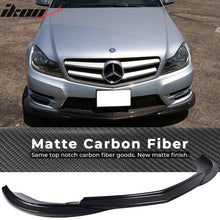 Load image into Gallery viewer, 2012-2014 Benz C Class W204 LCI Front Bumper Lip Carbon Fiber