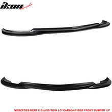 Load image into Gallery viewer, 2012-2014 Benz C Class W204 LCI Front Bumper Lip Carbon Fiber