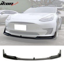 Load image into Gallery viewer, 2017-2023 Tesla Model 3 V Style 5PCS Painted #PBSB Front Bumper Lip PP