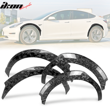 Load image into Gallery viewer, 2017-2023 Tesla Model 3 Fender Flares Forged Carbon Fiber 8PC
