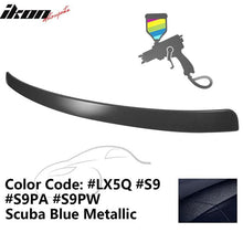 Load image into Gallery viewer, 2009-2014 Audi A4 Quattro B8 Sedan 4Door Painted ABS Rear Roof Spoiler