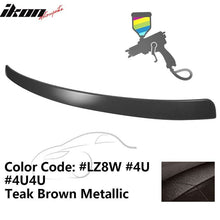 Load image into Gallery viewer, 2009-2014 Audi A4 Quattro B8 Sedan 4Door Painted ABS Rear Roof Spoiler