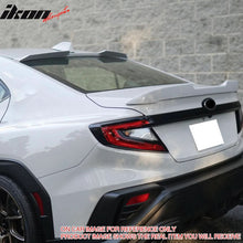 Load image into Gallery viewer, 2022-2025 Subaru WRX V Style ABS Rear Window Roof Spoiler