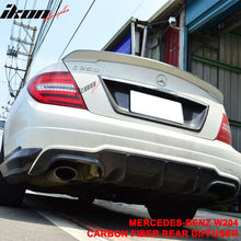 Load image into Gallery viewer, 2012-2014 Benz C-Class W204 LCI Rear Lip Diffuser Carbon Fiber
