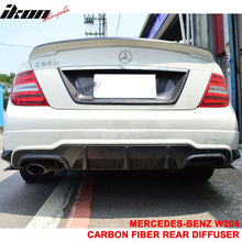 Load image into Gallery viewer, 2012-2014 Benz C-Class W204 LCI Rear Lip Diffuser Carbon Fiber