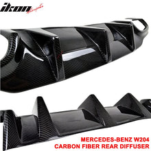 Load image into Gallery viewer, 2012-2014 Benz C-Class W204 LCI Rear Lip Diffuser Carbon Fiber