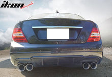 Load image into Gallery viewer, 2012-2015 Mercedes Benz C204 LCI Sport Rear Bumper Diffuser Lip ABS