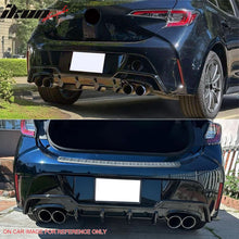 Load image into Gallery viewer, 2019-2022 Toyota Corolla 5Dr Rear Diffuser Splitter Dual Muffler Tip