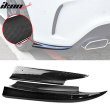 Load image into Gallery viewer, 2014-2016 Benz W117 CLA-Class Rear Bumper Side Aprons Carbon Fiber Cap