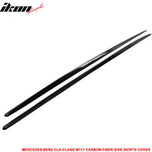 Load image into Gallery viewer, 2014-2018 Benz CLA-Class C117 Carbon Fiber CF Side Skirts Cover