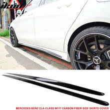 Load image into Gallery viewer, 2014-2018 Benz CLA-Class C117 Carbon Fiber CF Side Skirts Cover