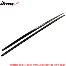 Load image into Gallery viewer, 2014-2018 Benz CLA-Class C117 Carbon Fiber CF Side Skirts Cover