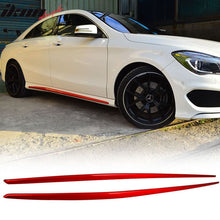 Load image into Gallery viewer, 2014-2018 Mercedes-Benz CLA-Class W117 C117 Painted Red Side Skirts PP