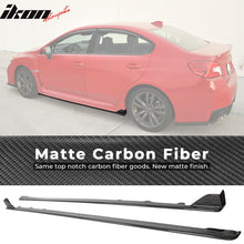 Load image into Gallery viewer, 2015-2021 WRX STI Sedan Carbon Fiber CF Side Skirts Extension
