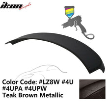Load image into Gallery viewer, 2012-2014 Audi A6 C7 Sedan 4Dr D Style Painted ABS Trunk Spoiler Wing