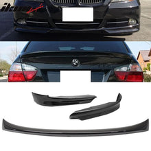 Load image into Gallery viewer, 2006-2008 BMW E90 OE Style #668 Black Trunk Spoiler+Front Splitter ABS