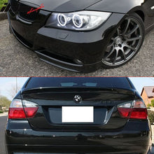 Load image into Gallery viewer, 2006-2008 BMW E90 OE Style #668 Black Trunk Spoiler+Front Splitter ABS