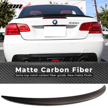 Load image into Gallery viewer, 2007-2013 BMW E93 3 Series Convertible P Style Carbon CF Trunk Spoiler