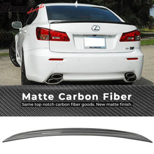 Load image into Gallery viewer, 2006-2013 Lexus IS250 IS350 Sedan ISF Sport Carbon Fiber Trunk Spoiler