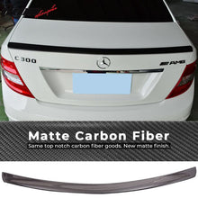 Load image into Gallery viewer, 2008-2014 Benz C Class W204 C63 AMG Carbon Fiber Trunk Spoiler Wing