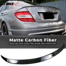 Load image into Gallery viewer, 2008-2014 Benz C-Class W204 Sedan B Style Carbon Fiber CF Trunk Spoile